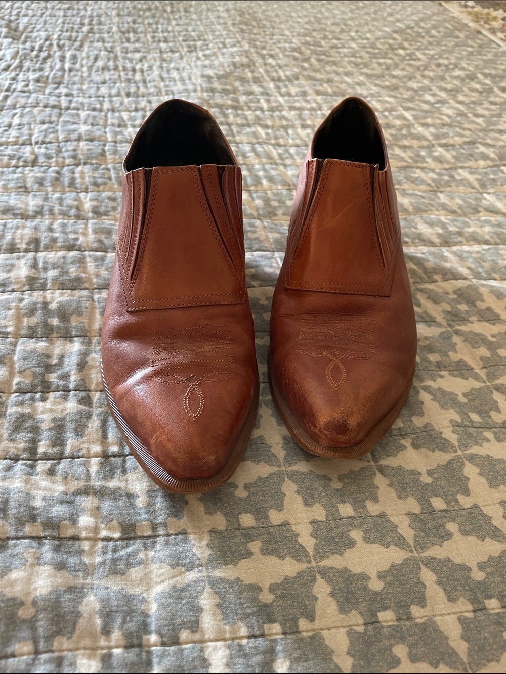 Durango Brown Leather Women's Slip-On Western Mules - Picture 2 of 4